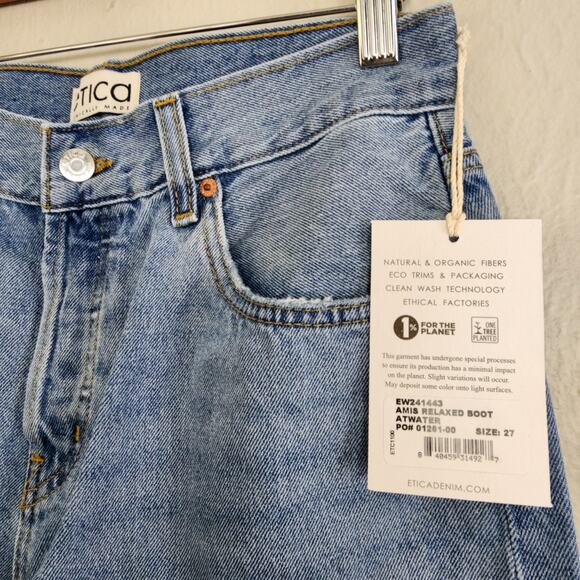 NEW Etica Anthropologie Amis High Waist Relaxed Bootcut Jean in Atwater - Picture 8 of 12